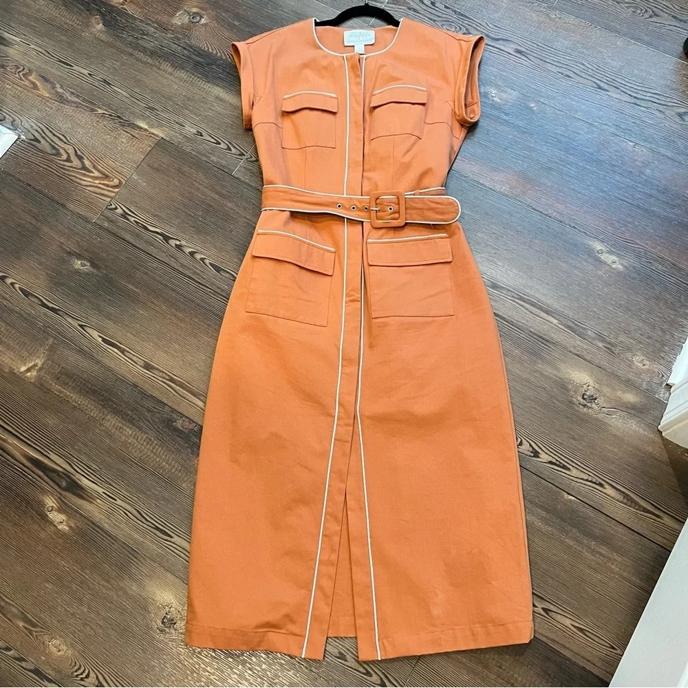 Mare mare x Anthropologie honey white piping button up shirt dress
size Small - Picture 5 of 16